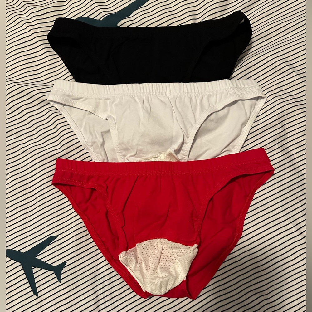 Men’s bikini briefs. USA MEDIUM. Lot of 3